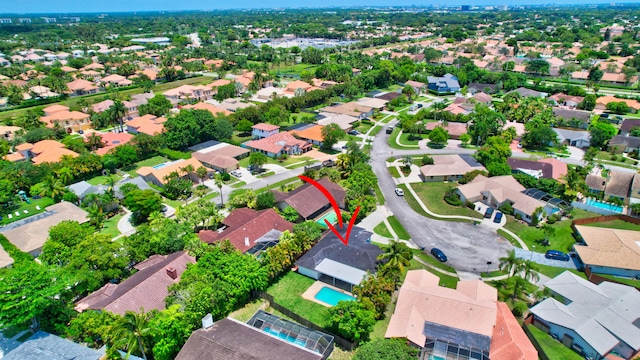 birds eye view of property