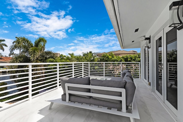 balcony featuring outdoor lounge area