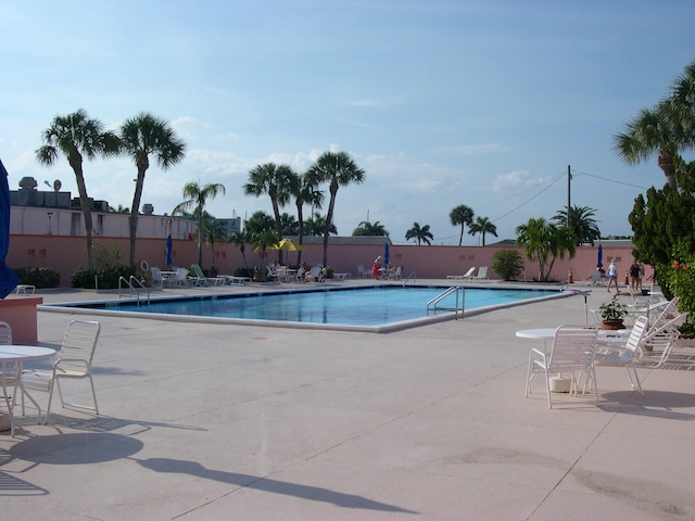 view of pool with a patio area