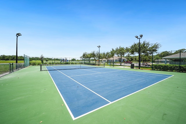 view of tennis court