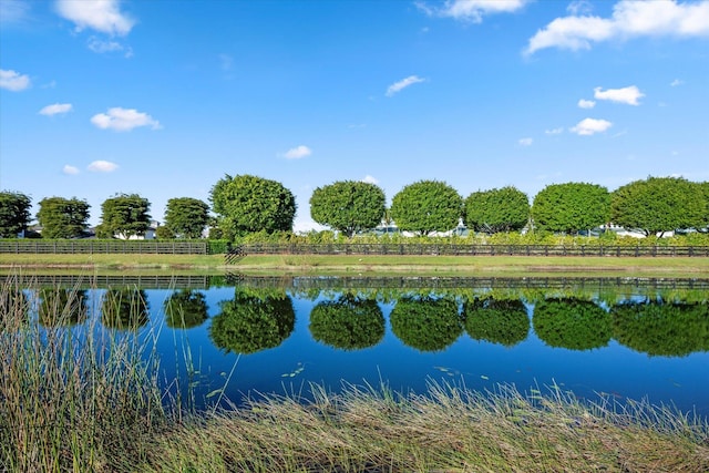 view of yard with a rural view