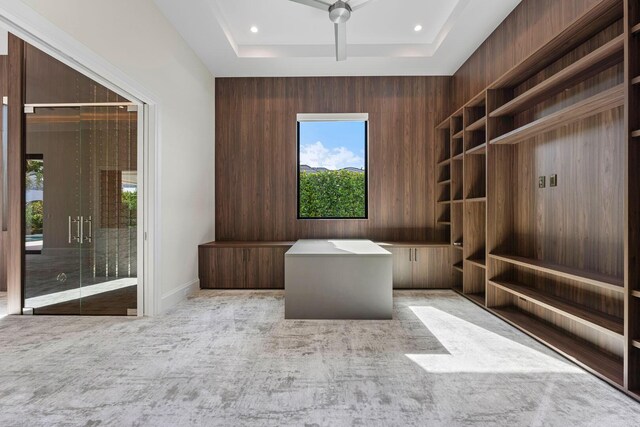 2352 Acorn Palm Rd, Boca Raton, FL 33432 - unfurnished office featuring carpet and a tray ceiling