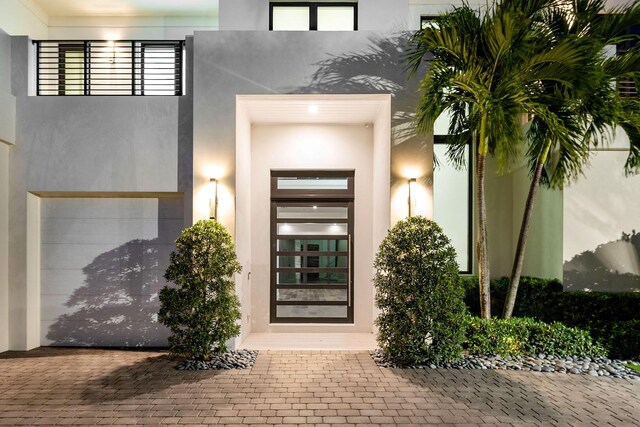 2352 Acorn Palm Rd, Boca Raton, FL 33432 - property entrance featuring stucco siding