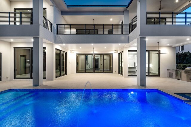 2352 Acorn Palm Rd, Boca Raton, FL 33432 - swimming pool featuring exterior kitchen and a patio area