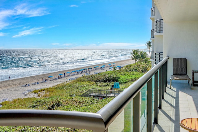 water view with a beach view