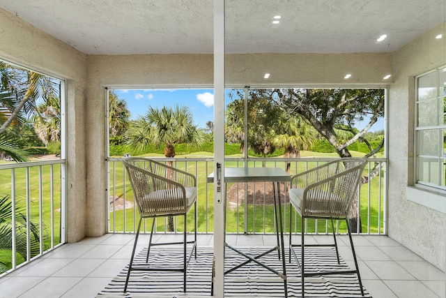 view of sunroom / solarium