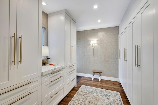 bathroom featuring hardwood / wood-style floors