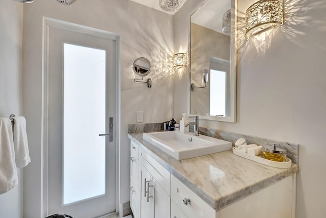 bathroom with vanity