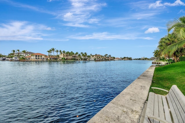 property view of water