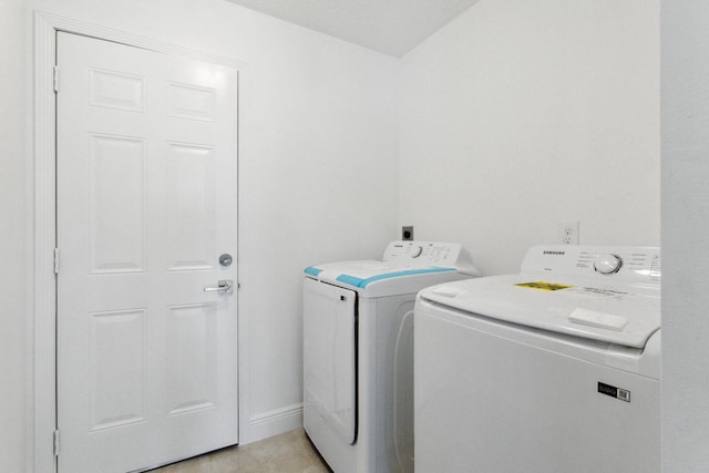 laundry room featuring independent washer and dryer