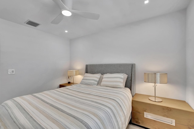 530 NW 14th St, Delray Beach, FL 33444 - bedroom with recessed lighting and ceiling fan