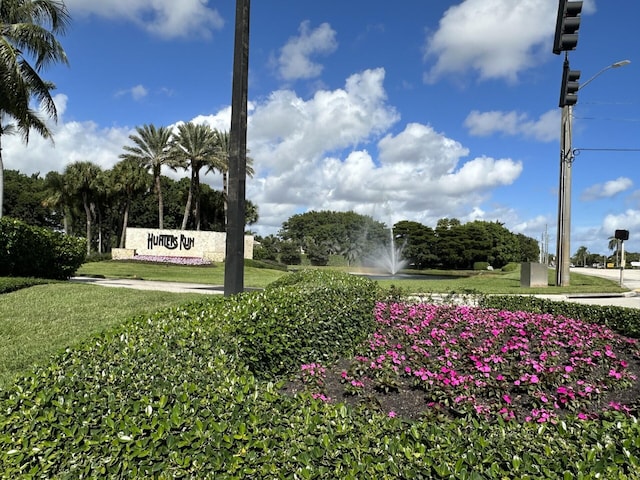 surrounding community featuring a lawn