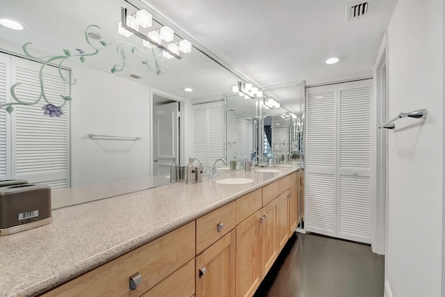 bathroom featuring vanity