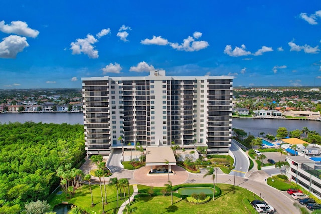 view of property featuring a water view