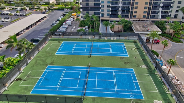 view of tennis court