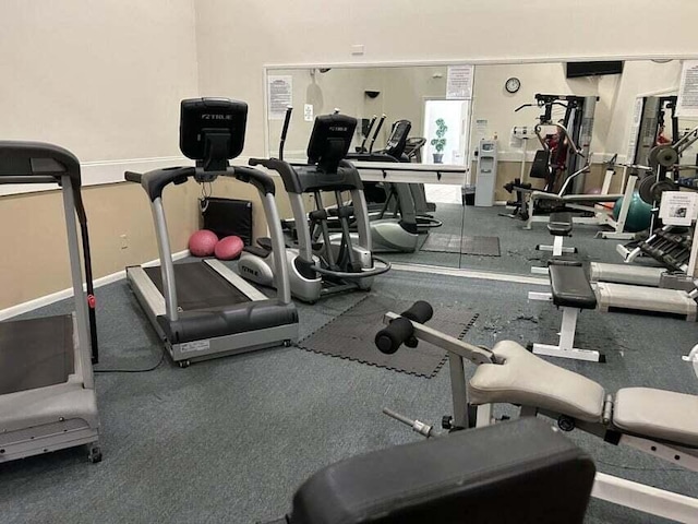 view of exercise room