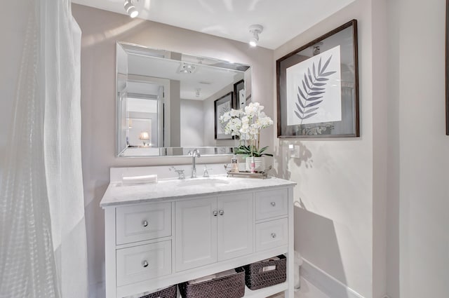 bathroom with vanity