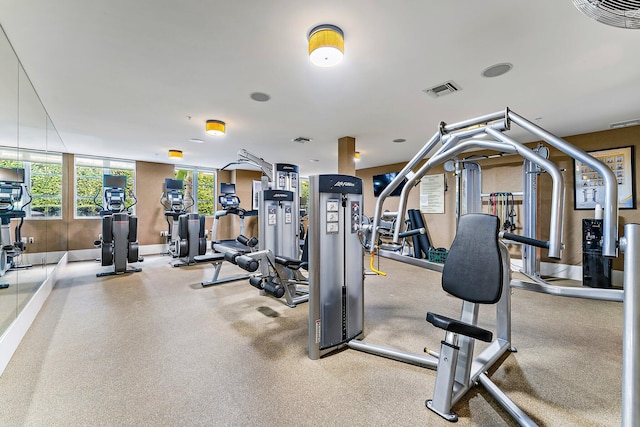 view of exercise room