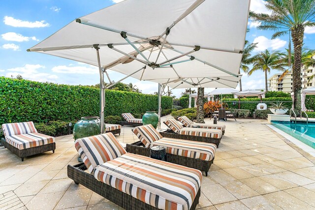 view of pool with a patio