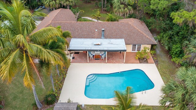 view of pool with a patio area