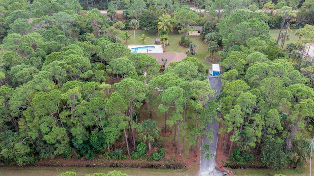 aerial view with a view of trees