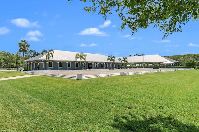 surrounding community featuring a lawn