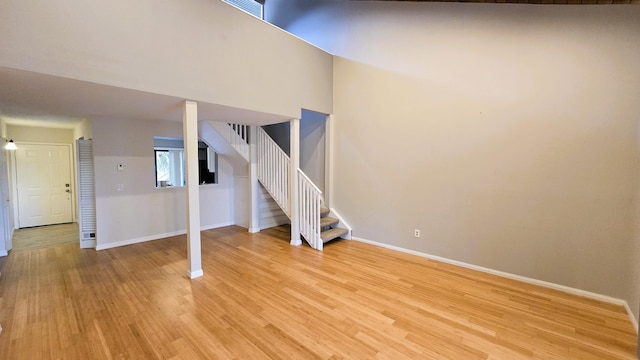 interior space with light wood-type flooring