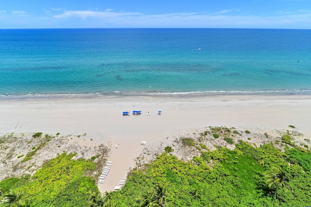 property view of water with a view of the beach