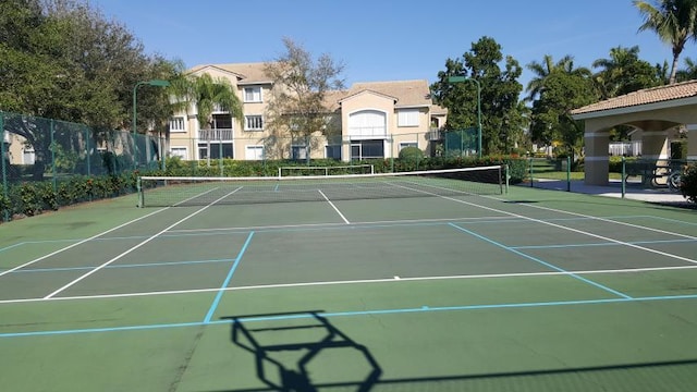 view of tennis court