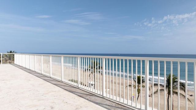 water view featuring a view of the beach