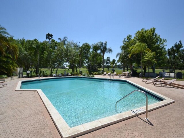 view of pool with a patio