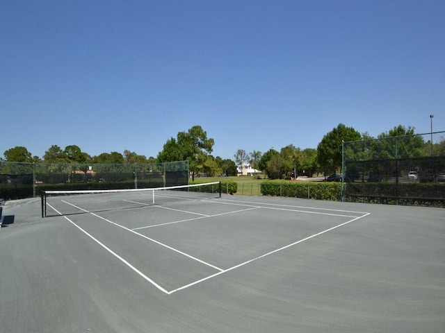 view of sport court