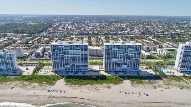 2800 S Ocean Blvd Unit 2-A, Boca Raton, FL 33432 - birds eye view of property featuring a view of the beach and a water view