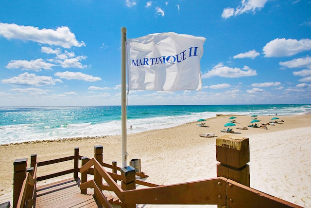 water view with a beach view