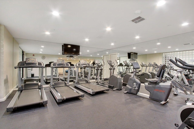 view of exercise room