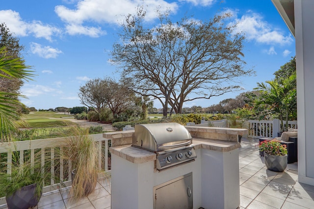 view of patio / terrace featuring grilling area and area for grilling