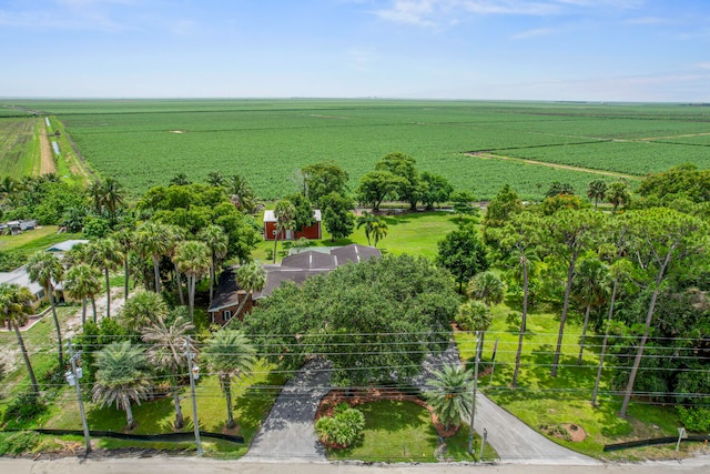 drone / aerial view featuring a rural view