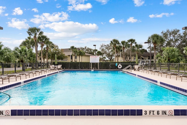 view of pool