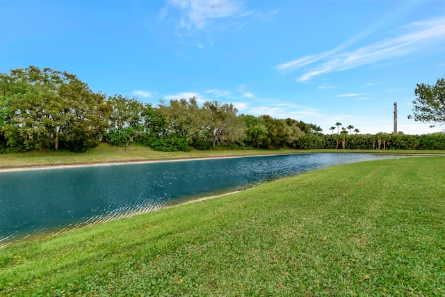 view of property view of water