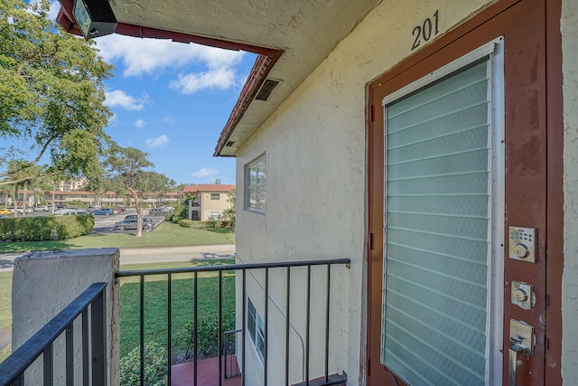 view of balcony