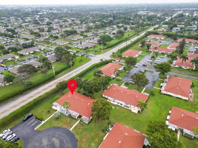 birds eye view of property featuring a residential view