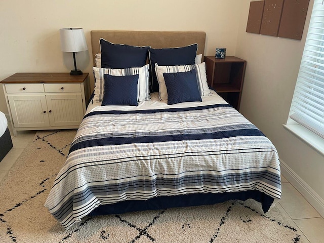 view of tiled bedroom