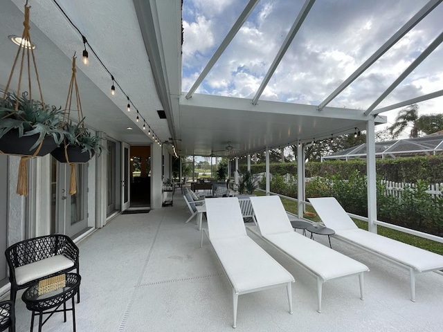 view of sunroom / solarium