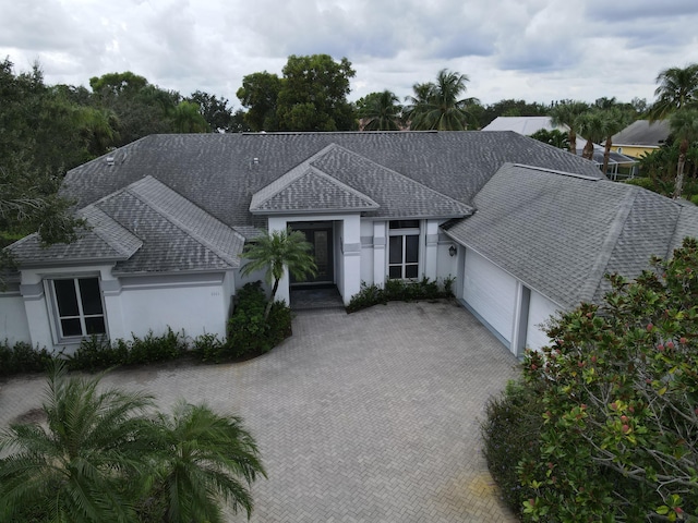 view of front of house featuring a garage