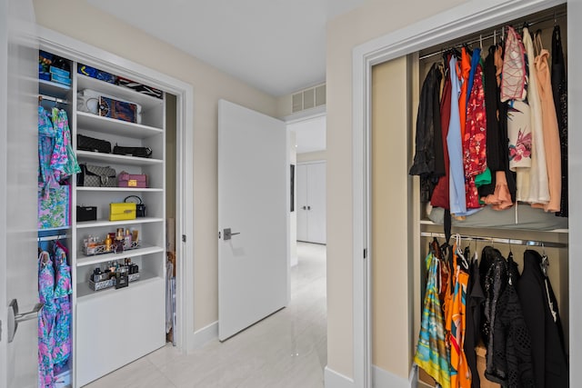 view of closet