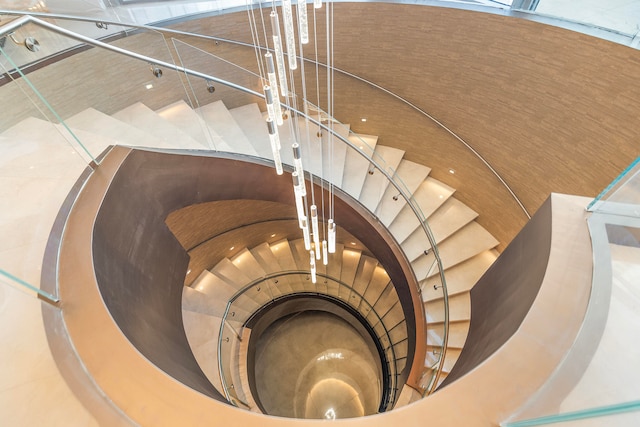 stairs featuring basketball hoop