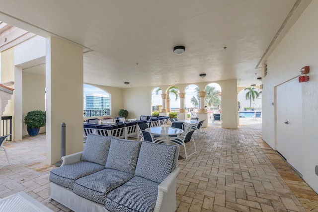 view of patio / terrace with an outdoor hangout area