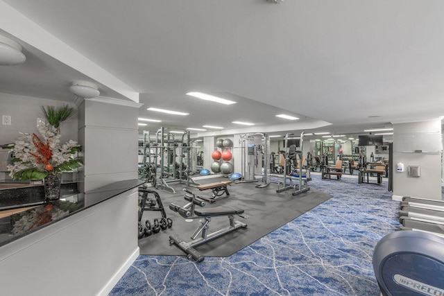 view of exercise room