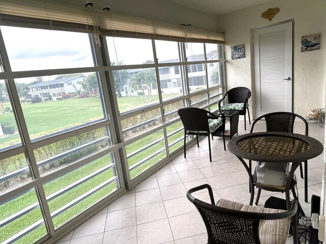 view of sunroom