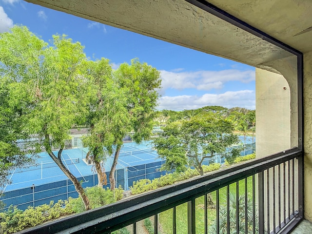 view of balcony